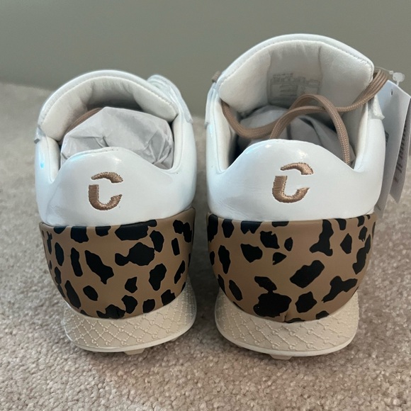 Duca Del Cosma King Cheetah Golf Shoe, white/leopard, 39, NWT - Picture 4 of 8